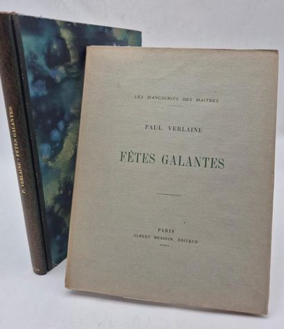 VERLAINE, Paul. *Fêtes galantes*.

A facsimile...