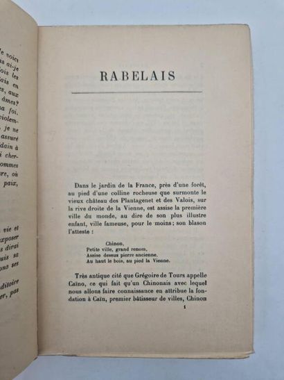 FRANCE, Anatole. Rabelais.

First separate...