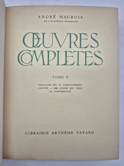 MAUROIS, André. Complete Works. Original...