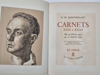 MONTHERLANT, Henry de. A collection of 7...