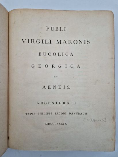 VIRGIL. Publi Virgili Maronis Bucolica, Georgica,...