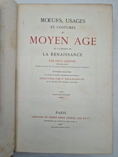 LACROIX, Paul. Military and Religious Life...