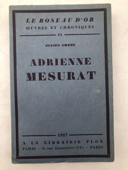 GREEN, Julien. Adrienne Mesurat.

First edition...
