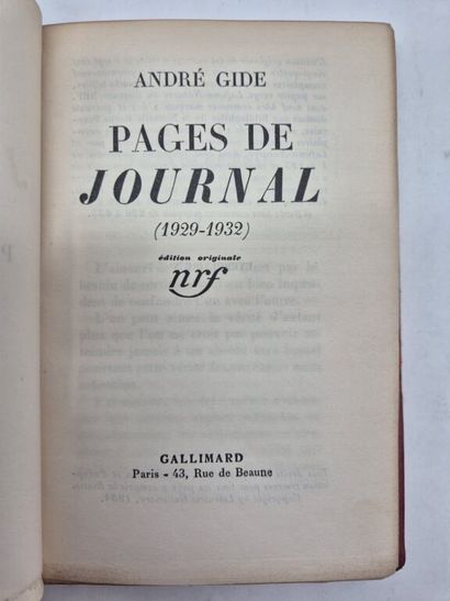 GIDE, André. A collection of 4 works, including...