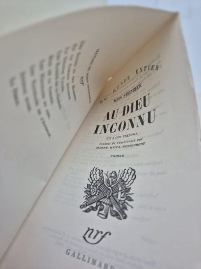 STEINBECK, John. To the Unknown God.

Paris,...