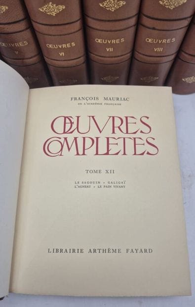MAURIAC, François. Complete Works. Original...