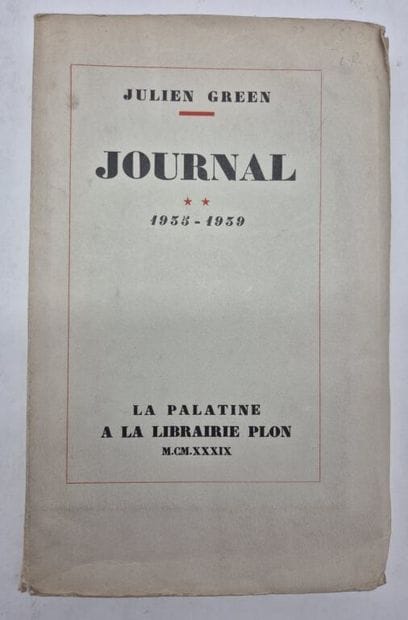 GREEN, Julien. A collection of 6 works, including...