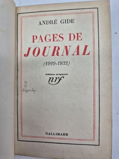 GIDE, André. A collection of 4 works, including...