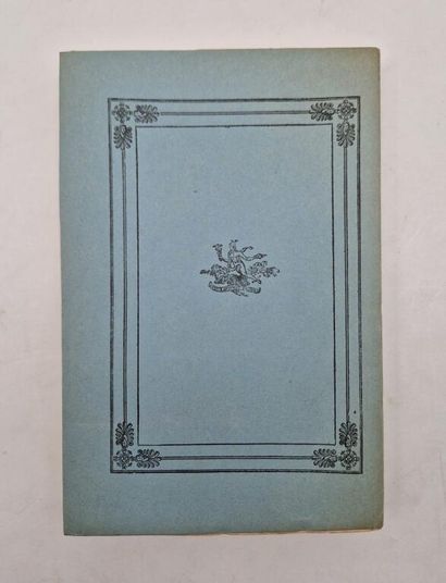 GIDE, André. Amyntas. Mopsus—Travel Notes...