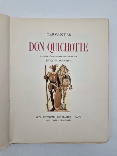 CERVANTES and TOUCHET, Jacques. Don Quixote...