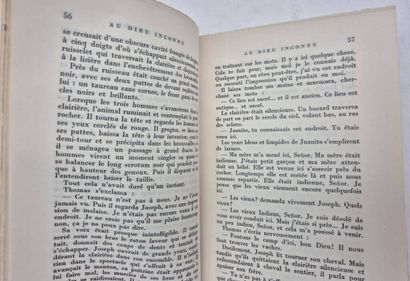 STEINBECK, John. To the Unknown God.

Paris,...