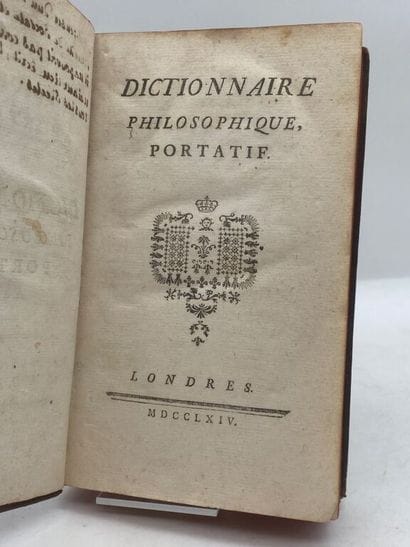 VOLTAIRE. Portable Philosophical Dictionary.

A...