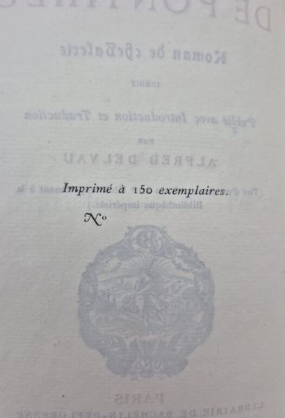 DELVAU, Alfred. The Countess of Ponthieu....