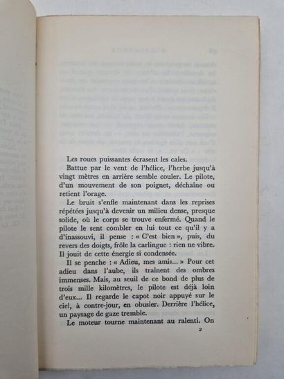 SAINT-EXUPERY, Antoine de. A Meaning to Life.

First...