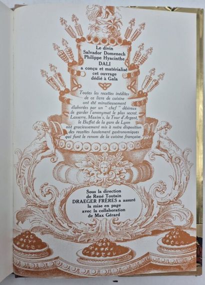 DALI, Salvador. Gala Dinners.

The Spanish...