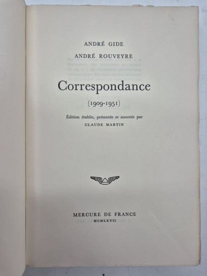 GIDE, André. A collection of 4 works, including...