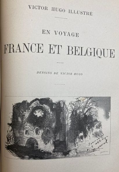 HUGO (Victor). On a Journey. The Rhine. Drawings...
