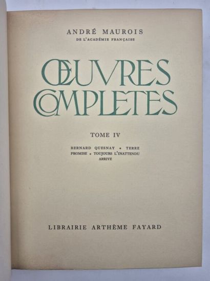 MAUROIS, André. Complete Works. Original...