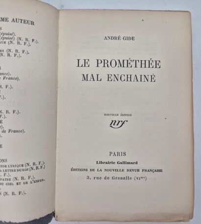 GIDE, André. A collection of 4 works, including...