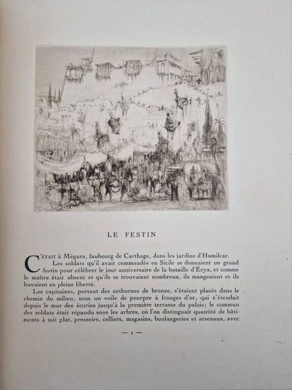 FLAUBERT, Gustave, and WALCOT, William. *Salammbô*.

One...