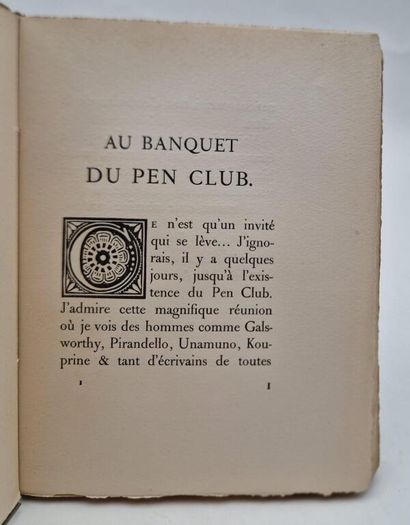 VALERY, Paul. A Small Collection of Occasional...