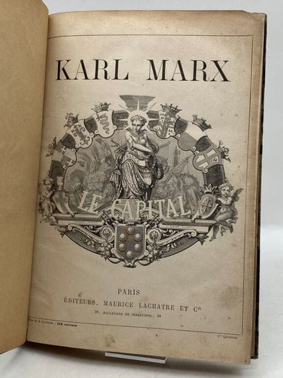 MARX, Karl. *Capital*.

First French edition,...