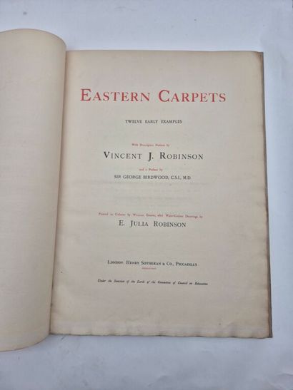 ROBINSON, E. Julia and Vincent J. Eastern...