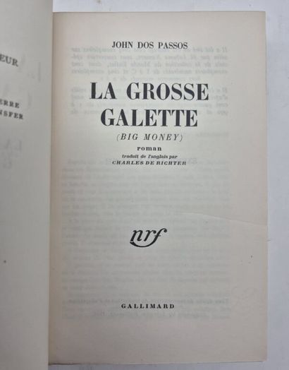 DOS PASSOS, John. *La Grosse Galette* (*Big...