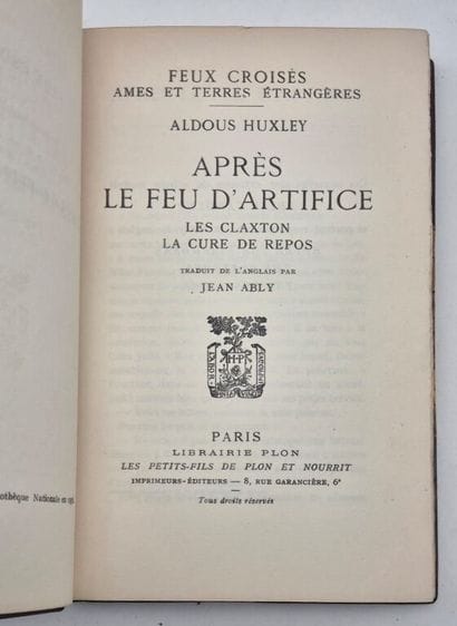 HUXLEY, Aldous. *After the Fireworks*. *The...