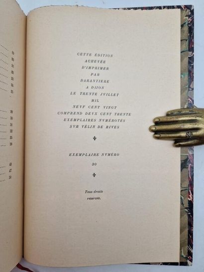 DUBECH, Lucien. Poems for Aricie.

Paris,...