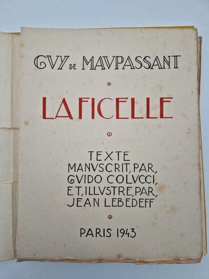 LEBEDEFF, Jean, and COLUCCI, Guido: MAUPASSANT,...