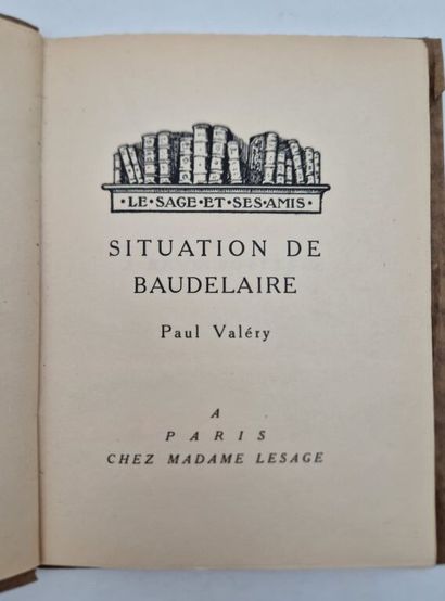 VALERY, Paul. *Situation de Baudelaire*.

Paris,...