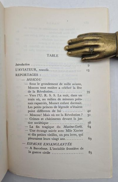 SAINT-EXUPERY, Antoine de. A Meaning to Life.

First...