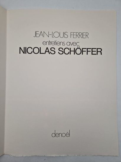 SCHÖFFER, Nicolas. Conversations with Jean-Louis...