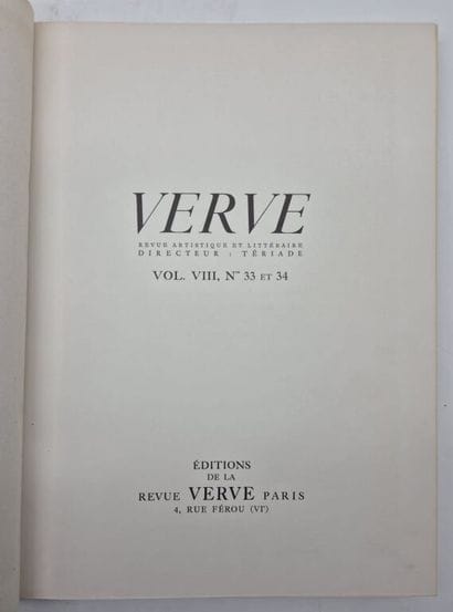 CHAGALL, Marc. Bible. Verve VIII, nos. 33...