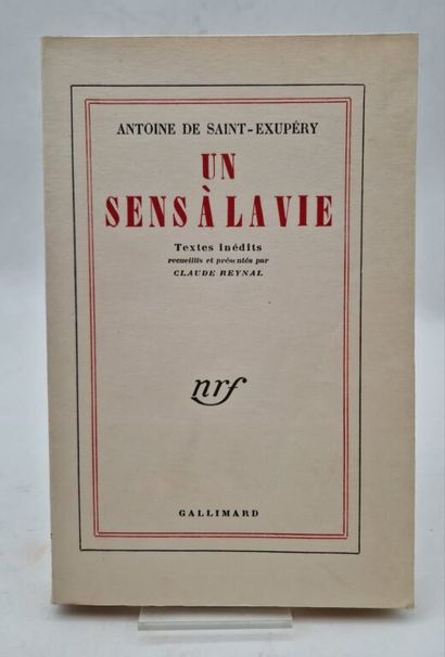 SAINT-EXUPERY, Antoine de. A Meaning to Life.

First...