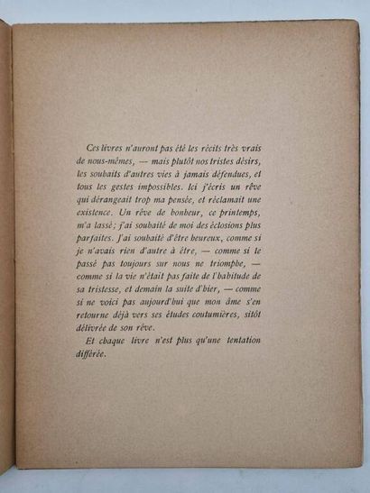 GIDE, André. *La Tentative Amoureuse*.

First...