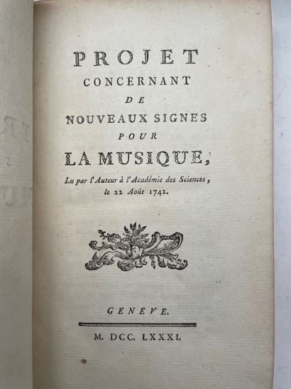 ROUSSEAU (Jean-Jacques). Complete Works of...