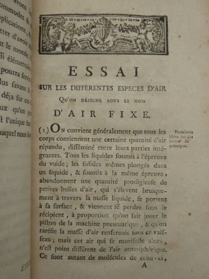 SIGAUD DE LA FOND, Joseph-Aignan. Essay on...