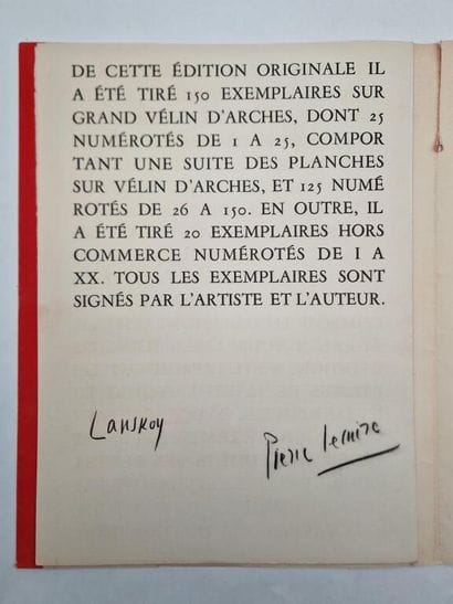 LANSKOY, André. Cover of the collection *Cortège....