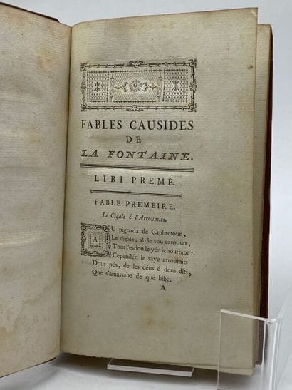 LA FONTAINE, Jean de, and BARETCHE (trans.)....