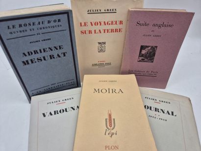 GREEN, Julien. A collection of 6 works, including...