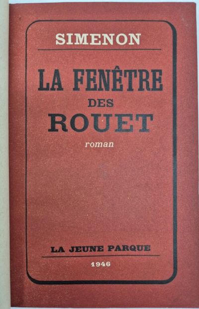SIMENON, Georges. 36 titles, mostly first...