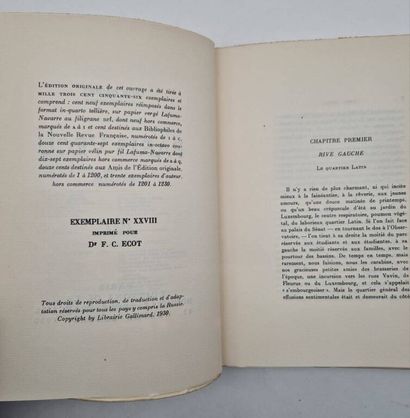 DAUDET, Léon. *Paris Vécu*.

Paris: Gallimard,...