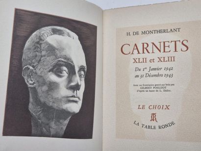 MONTHERLANT, Henry de. A collection of 7...
