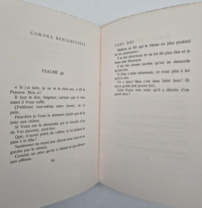 CLAUDEL, Paul. *Corona Benignitatis Anni...