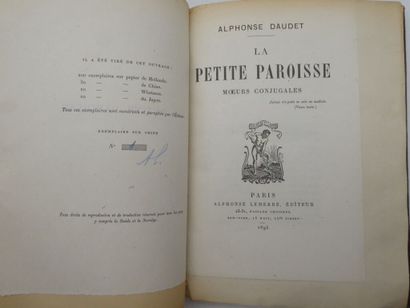 DAUDET, Alphonse. *La Petite Paroisse*. Marital...