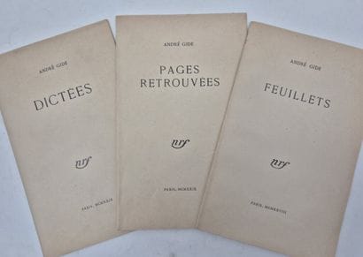 GIDE, André. Collection of 3 offprints: Feuillets...