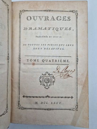 VOLTAIRE. The Works of Mr. de Voltaire.



A...