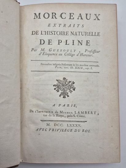 Pliny the Elder and GUEROULT, Claude-Bernard...